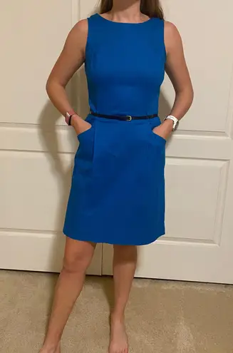 Tommy Hilfiger Royal Blue Belted Dress