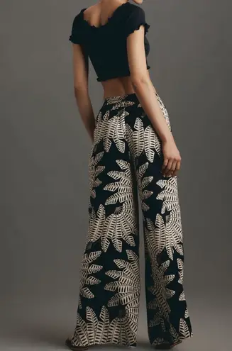 Farm Rio Tropical Print Pull-on Wide-Leg Pants, Size S