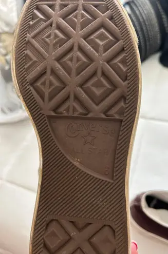 Converse Brown High top Platforms