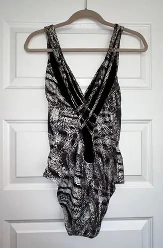 One Piece Cabarita Swim Australia Snake Skin Print Swimsuit