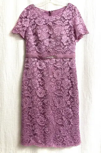 JJ's House lace dress in wisteria special occasion mother of the bride sz 10 NWT