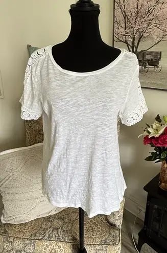 cupio White Relaxed Short Sleeve Tee