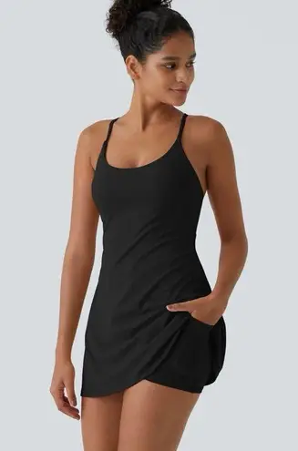 Halara 010HA.- Softlyzero™ Plush Backless Active Dress-Easy Peezy Edition.