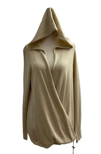 Lafayette 148 La Fayette 148 Cream Knit Shimmer Hoodie Sweater Size M (37-55)