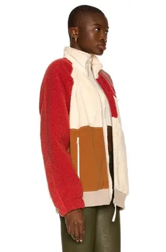 Helmut Lang patchwork faux shearling shaggy fleece unisex jacket size XS NWT