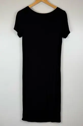 Storq Black Midi t shirt dress Size 1 XS Maternity Pregnancy Pregnant