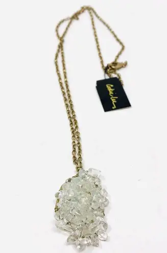 Cookie Lee statement necklace with glass nuggets