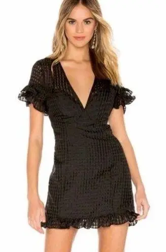 BCBGeneration NWT Revolve ×  Black Fit and Flare Ruffle Mini Dress