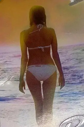 Coco Rave NWT 32C push up removable strap ruched middle bikini top