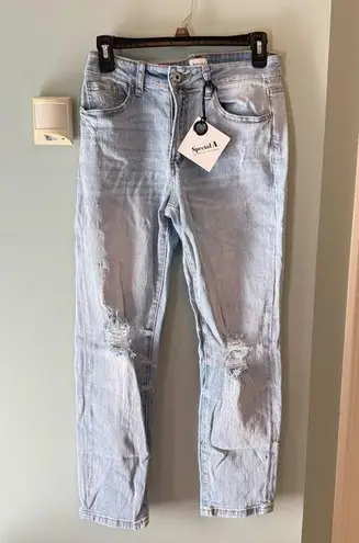 Special A Light Wash Distressed Denim Jeans