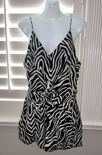 Vix Paula Hermanny Fiorella Black Nora Mini Jumper Romper Size Small Zebra