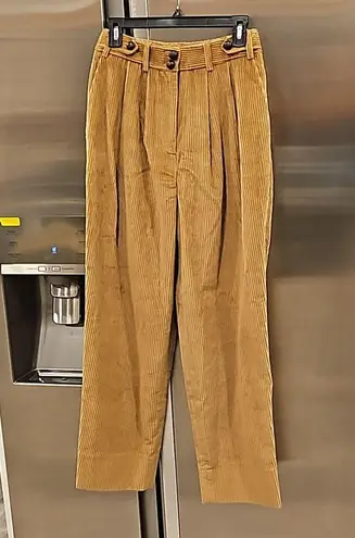 💕DOEN💕 Atherton Pant ~ High Waisted Corduroy Pants Chestnut Brown 6 NWT
