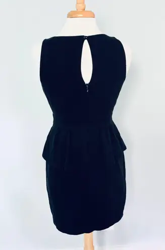 Tibi New York Black Sleeveless Peplum Dress