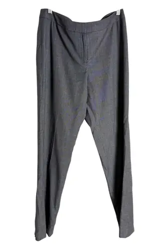 Lafayette 148 New York Gray Wool Office Straight Dress Slack Pants Size 10