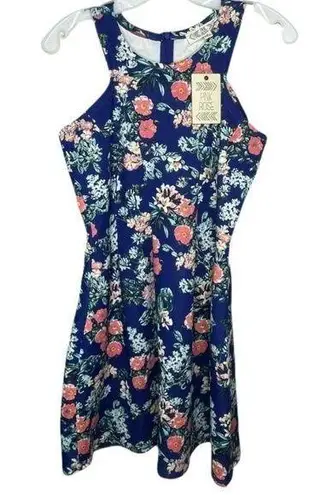 Pink Rose  Floral Dress nwt