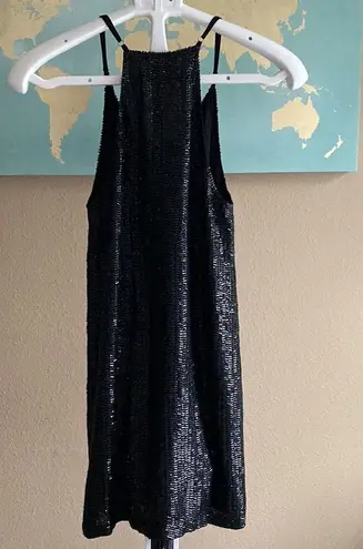 Maison La Vie XS NYE cocktail shimmery dress Black