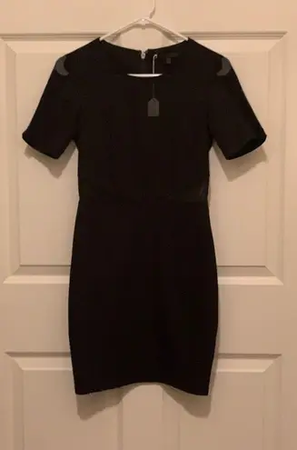 Lucca Couture Elegant Black Mesh Dress. Size-Small