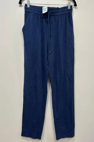 J. McLaughlin Marion Pants Small Blue Linen Cotton Pull On Lounge Relaxed NWT