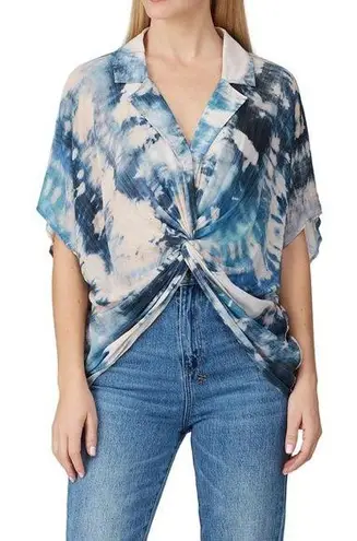 Fifteen Twenty FLAWED Tie Dye Twist Front Top Size Small $176