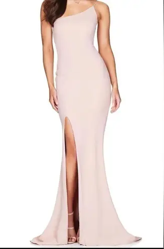Nookie Pink One-Shoulder Maxi Dress NWT