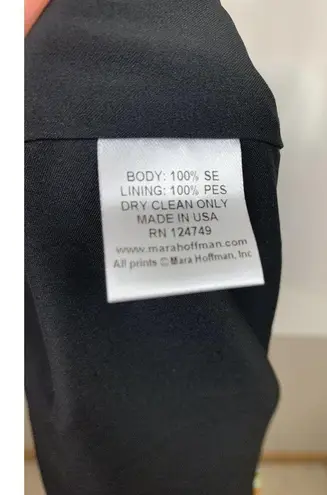 Mara Hoffman Twist One Shoulder Mini Dress Size 0 Bright Geometric Silk