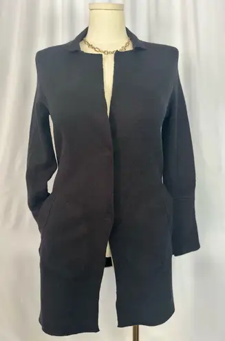 Moth Antrhropologie Black Long Knit Jacket Coat (1051) Size XS