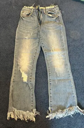 Insane Gene Jeans With Frayed Bottom Size 27