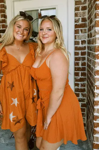 Shopfly Boutique Gameday Dress Orange