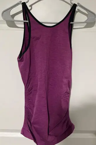 Lululemon Athletics Purple Pink Ruched Tank Top