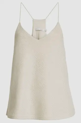 Bishop and Young Womens Micro Stud Faux Suede Cami- Ivory- Size Medium- NWT