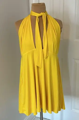 NBD  X Naven Grace Yellow Halter Dress