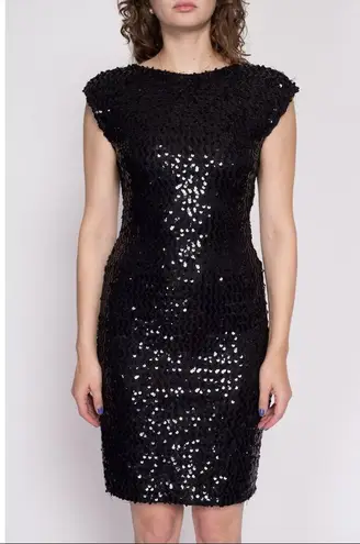 Love Reign Sleeveless Dress Black Sequins S