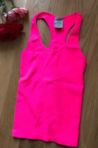 Phat Buddha neon pink racer back tank seamless one size Size undefined