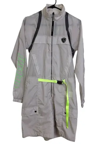 Nike  Air Jordan Flight Suit Romper Womens Small Grey Purple Belted Convertible - Image 1