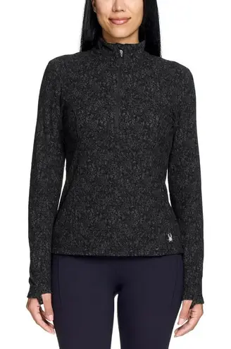 Spyder Womens 1/4 Zip Fleece Pullover Sweater with Thumbholes nwt