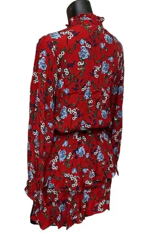 Yumi Kim NEW  Love Always Red Floral Print Dress Size Medium