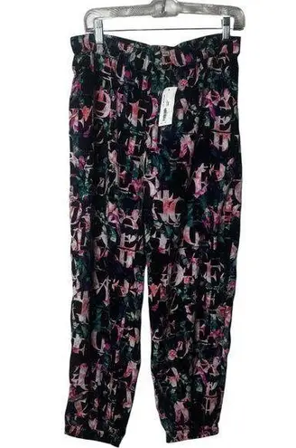 Decree Women's Floral Multicolor Patterned Pants Sz L