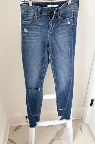 Sam Edelman The Kitten Step Ankle Mid Rise Skinny Blue Jeans SZ 26