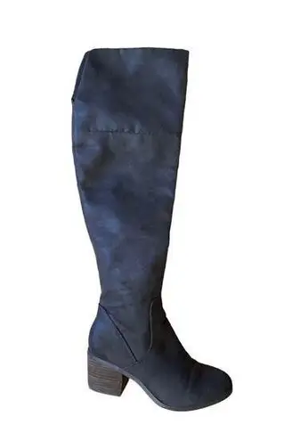 Report Fisher Women’s Boots Size 7.5 Riding Boot Over the Knee Brown Half Zip