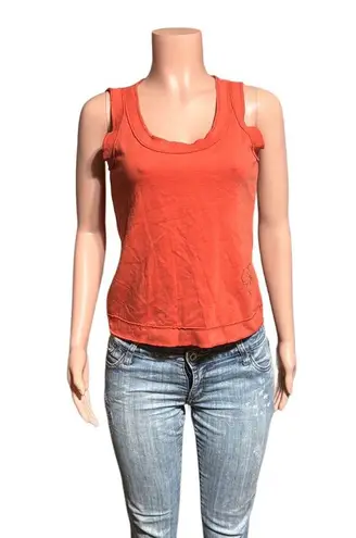 Women's picante sleeveless ruffle tank top M Multi Size M