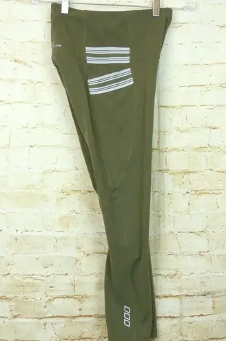 Lorna Jane Lorna Jean Swift Booty Support Ankle Biter Tight Leggings Womens S Olive Green