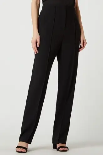 Emporio Armani NWT Stitched Crease Black Trousers