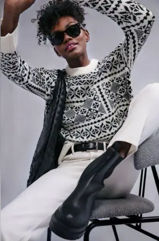 Loeffler Randall Carlota Pull On Chelsea Boots in Black, Size 6.5 New in Box