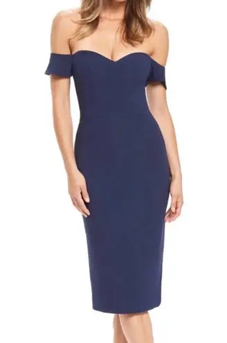 Dress the Population Midnight Blue Bailey Sweetheart Neckline Sheath Dress XS