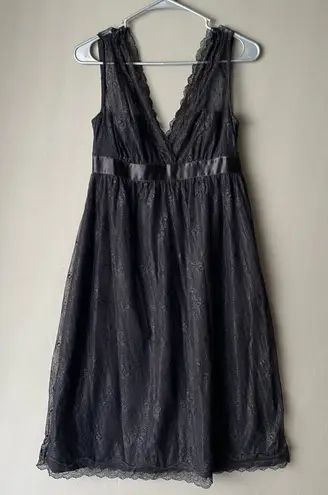 Club Monaco sz 2 lace Y2k goth fairycore slip dress