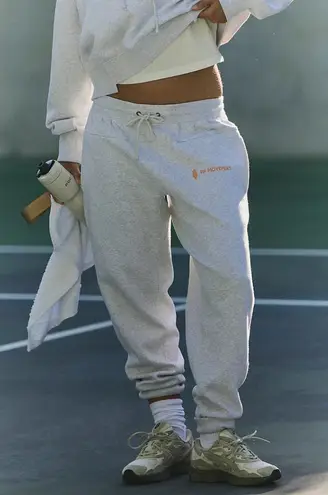 FREE PEOPLE Movement Undefeated Swestpants in Light Heather Grey Size Large Gray