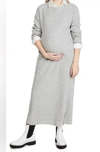 HATCH NWOT Gray Waffle Merino Wool Long Sleeve Dress Size XS