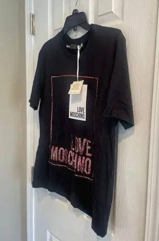 Love moschino Black Short Sleeved Tee, A73
