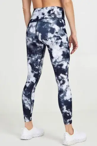 SoulCycle Tie-Dye Contour Stitch Tights Skinny Run