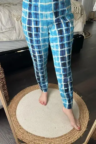 Lafayette 148 Women’s 6 Blue Tie Dye Dress Pants